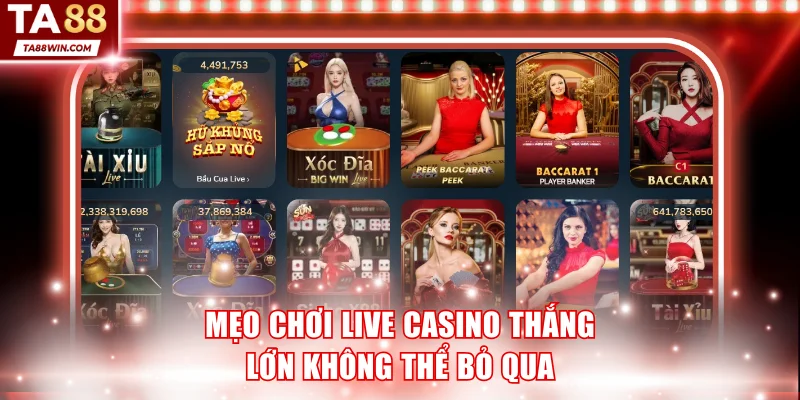 Mẹo chơi cá cược tại TA88 thắng lớn áp dụng cho casino
