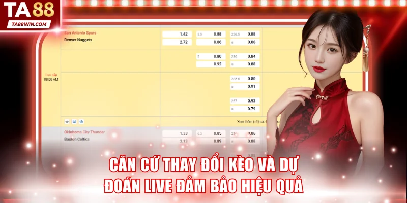 Căn cứ thay đổi kèo và dự đoán live đảm bảo hiệu quả